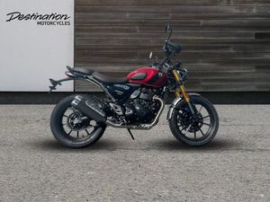 2025 TRIUMPH SCRAMBLER 400 X STANDARD COLOUR PETROL BLACK 6 SPEED