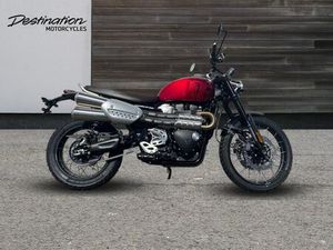 2025 TRIUMPH SCRAMBLER 1200 X PETROL RED 6 SPEED