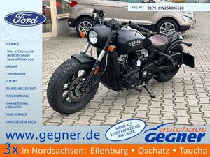 INDIAN SCOUT BOBBER BLACK MILLER AUSPUFF