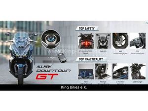 KYMCO DOWNTOWN GT 350I TCS E5+ / USB / KEYLESS / LED
