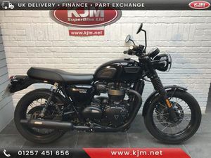 TRIUMPH BONNEVILLE T100 TRIUMPH BLACK, 2018/18, JUST 7,052 MILES COVERED, EXTRAS 900 CC