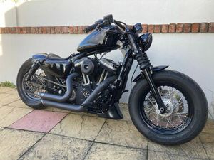 HARLEY DAVIDSON FORTY-EIGHT 48 XL 1200 CC CUSTOM, WIDE WHEEL + PRIVATE PLATE