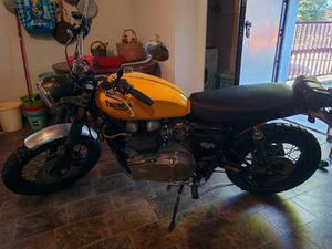 TRIUMPH SCRAMBLER CUSTOMIZZATA 2006 ULTIMA VERSIONE A CARBURATORI GIALLO