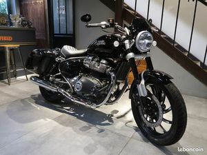 DESTOCKAGE SHOW BIKE ROYAL ENFIELD SUPER METEOR BAGGER 650 NOIR