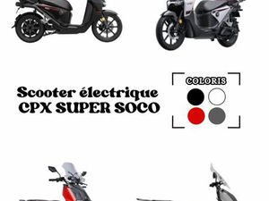 SCOOTER ÉLECTRIQUE CPX - CPX PRO - CPX EXPLORER, 125 CM³ SUPER SOCO / VMOTO