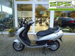 PEUGEOT ELYSTAR 50 SILBER MIT TOPCASE ROLLER SCOOTER SPS