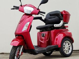 ЛУКСОЗНА ЕДНОМЕСТНА ЕЛЕКТРИЧЕСКА ТРИКОЛКА МОДЕЛ VISTA T408 В BORDO ЦВЯТ →