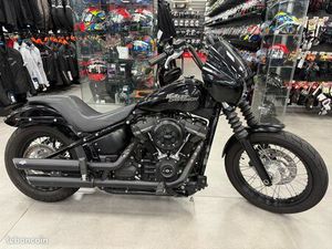 STREET BOB 107 - SOFTAIL - FULL -ANNÉE 2020 - NOIRE - 46036 KMS - HARLEY-DAVIDSON - A2