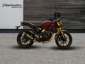 2025 TRIUMPH SCRAMBLER 400 X STANDARD COLOUR PETROL BLACK 6 SPEED