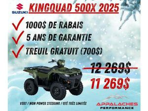 2025 SUZUKI KINGQUAD 500 LTA-500X