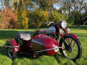 JAWA PERAK 1951 250 CC MIT BEIWAGEN HOLLANDISCHE BRIEF