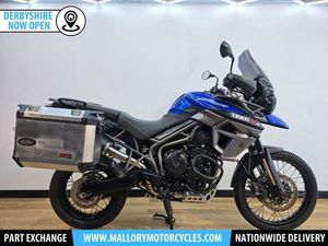 TRIUMPH TIGER 800 XCX 2017 BLUE - METAL PANNIERS, FUEL EXHAUST, ABS, TC + MORE!