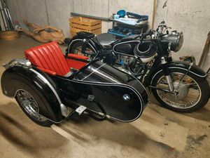BMW R26 GESPANN MIT STEIB SEITENWAGEN