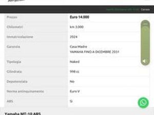 YAMAHA MT-10 - 2024