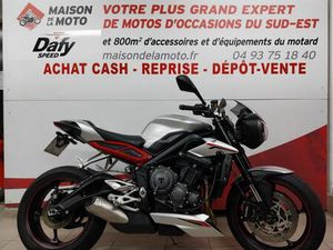 TRIUMPH STREET TRIPLE 765 R 2017 765 CM3 | MOTO ROADSTER | 9 000 KM | GRIS | 06250 MOUGINS