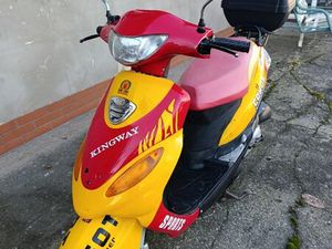 SKUTER ROMET 727, 50CM, 4SUW, MALY PRZEBIEG, KUFER, KASK, STAN BDB MALBORK