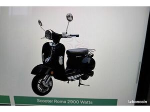 A VENDRE SCOOTER ELECTRIQUE 2 ROMA 2900 WATTS DOUBLE BATTERIES AUTONOMIE 80 KM