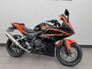HONDA CBR500R 2017 17 REG BLACK AND ORANGE 18,375 MILES USED MOTORCYCLE 471 CC