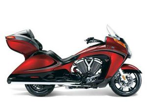 2013 VICTORY MOTORCYCLES® VISION® TOUR SUNSET RED & BLACK W/ BLACK CARBON GRAPHICS