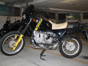 BMW R 100 GS CONSERVATA E CON BORSE LATERALI NERO