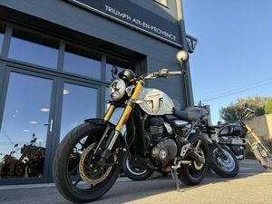 TRIUMPH SPEED 400 2025 400 CM3 | MOTO ROADSTER | 1 100 KM | BLANC | 13240 SEPTEMES LES VALLONS