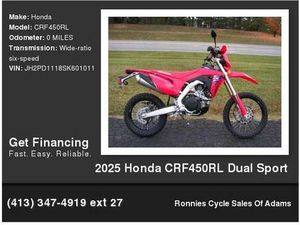 2025 HONDA CRF450RL DUAL SPORT