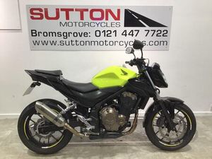 HONDA CB500F 2017 YELLOW WITH EXTRAS.