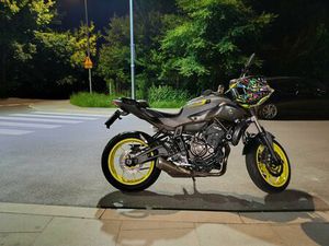 MOTOCYKL MT 07 2017 ŻÓLTE FLUO WARSZAWA PRAGA-PÓLNOC