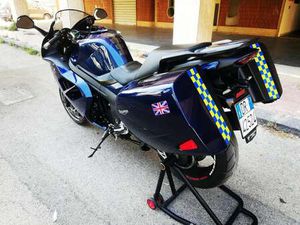 TRIUMPH SPRINT GT VALIGIE LATERALI ORIGINALI BLU/AZZURRO