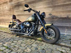 HARLEY DAVIDSON SOFTAIL SLIM S OLIVE GREEN DENIM