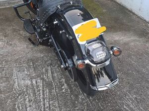 SOFTAIL HERITAGE BLACK VIVID HARLEY DAVIDSON SUPER AFFAIRE