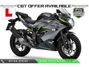 KAWASAKI NINJA 125 LEARNER LEGAL SPORTS BIKE RIDE ON CBT WITH L PLATES