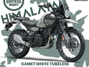 ROYAL ENFIELD HIMALAYAN 450 KOMET WHITE TUBELESS
