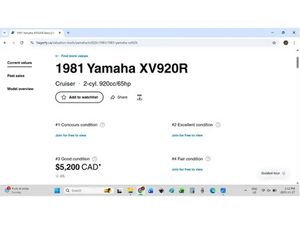 1981 YAMAHA XV920R TRADE