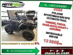 2024 POLARIS SPORTSMAN 850 ULTIMATE TRAIL SPORTSMAN850 ULTIMATE BAS KM COMME NEUF