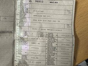 APRILIA SX 125 CCM CANTON VALAIS -