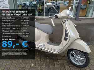 VESPA GTS 125 *E5+*BEIGE*15 PS*LED*4 JAHRE GARANTIE*