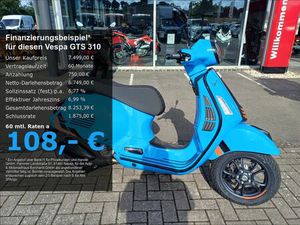 VESPA GTS 310 SUPERSPORT*E5+* BLAU*25 PS*LED*4 JAHRE G