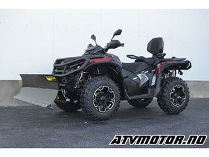 CAN-AM OUTLANDER MAX 850 XT TRAKTOR REGISTRERT FOR 2 PERSONER. 105 KM/T INKL. SNØSKJÆR.