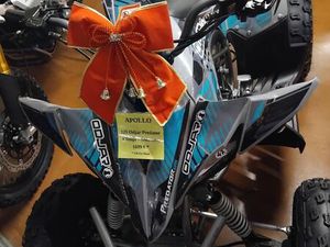 QUAD APOLLO ODJAR PREDATOR 125 - 4 TEMPS - SEMI AUTO - GRIS ET TURQUOISE