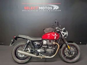 TRIUMPH STREET TWIN 900 2017 900 CM3 | MOTO ROUTIÈRE | 8 625 KM | ROUGE | 91310 MONTLHERY