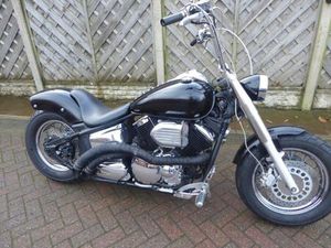 YAMAHA XVS 1100 DRAGSTAR BOBBER W REG DRAG PIPES BRAIDED LINES 1 YRS MOT