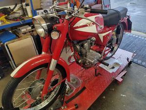 MOTO MORINI 125 CORSARO T-S, BAUJAHR 1961, DEUTSCHE PAPIERE