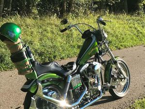 HARLEY DAVIDSON SHOVELHEAD FCHOPPER BIKE KULT TRAUMBIKE OLDSCHOOL