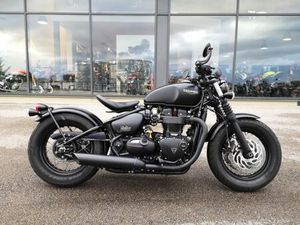 TRIUMPH BONNEVILLE BOBBER 1200 2018 1200 CM3 | MOTO CUSTOM | 23 158 KM | NOIR | 25480 ECOLE VALENTIN