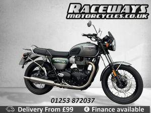 2023 TRIUMPH BONNEVILLE T100 GOLD LINE 2023 73 PLATE ONLY 5,104 MILES 1 OWNER