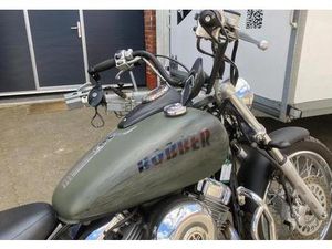 YAMAHA XVS 650 MILITARY-MATT BOBBER* APE* UMBAU* SEITL. KZH* TOP!