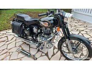 ROYAL ENFIELD BULLET 500 VERT BOUTEILLE 2016