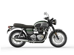 2022 TRIUMPH BONNEVILLE T120 GOLD LINE SILVER ICE / COMPETITION GREEN