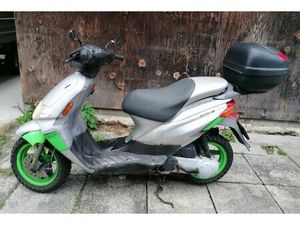 ROLLER DERBI ATLANTIS A1 GRAU/GRÜN INKL. TOPCASE